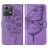 Mobigear Butterfly Motorola Moto G84 Hülle Klapphülle Geldbörse - Lila