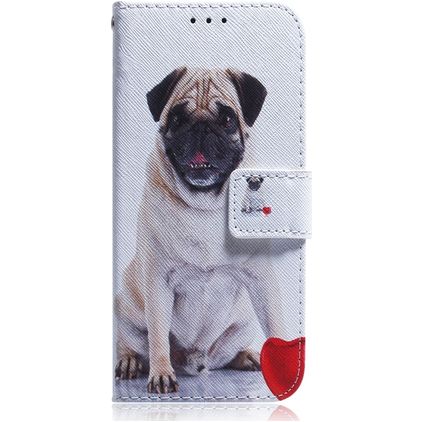 Mobigear Design Huawei Y7 Pro (2019) Hülle Klapphülle Geldbörse - Hund