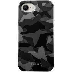 Burga Tough iPhone 17e Hülle Hardcase Backcover Stoßfest - Night Black Camo