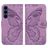 Mobigear Butterfly Samsung Galaxy S26 FE Hülle Klapphülle Geldbörse - Lila
