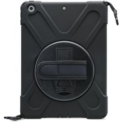 Xccess Survivor All-round iPad 7 (2019) Hülle Kunststoff,Silikon Backcover + Schulterträger + Ständer - Schwarz