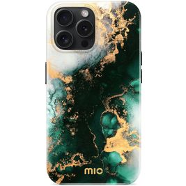 MIO iPhone 15 Pro MagSafe Hülle Hardcase Backcover - Green Marble