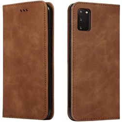 Mobigear Retro Slim Samsung Galaxy S20 Hülle Klapphülle Geldbörse - Braun