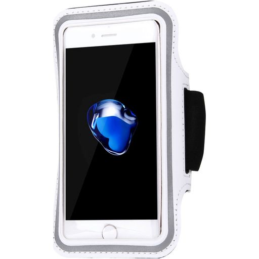 Mobigear Handyhalterung Joggen iPhone 6s Sporthülle Neopren Sportarmband - Weiß