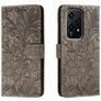 Mobigear Flowers HONOR 200 Lite Hülle Klapphülle Geldbörse - Grau