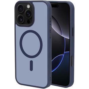 Mobiparts Hardcover iPhone 16 Pro Max MagSafe Hülle Hardcase Backcover - Satin Blue