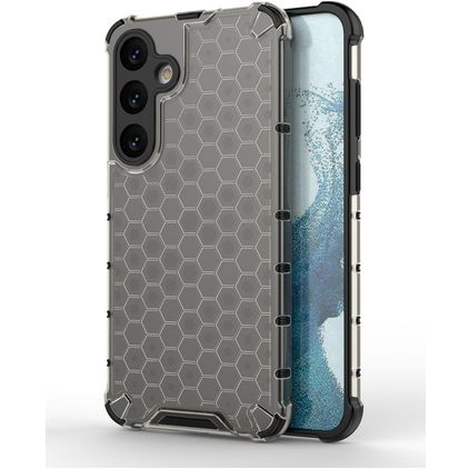 Mobigear Honeycomb Samsung Galaxy S24 Plus Hardcase Backcover Shockproof - Schwarz