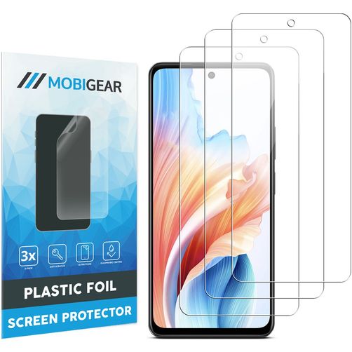 Mobigear OPPO A79 Displayschutz Schutzfolie - Hüllenfreundlich (3er Pack)