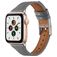 Mobigear Napoli Leder Apple Watch Armband Dornschließe - 42/41/40/38 mm - Grau