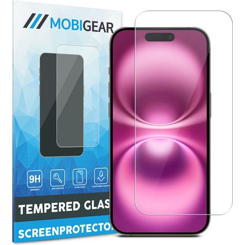 Mobigear iPhone 16 Panzerglas Displayschutz - Hüllenfreundlich