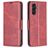 Mobigear Excellent Samsung Galaxy A55 Hülle Klapphülle Geldbörse - Rot