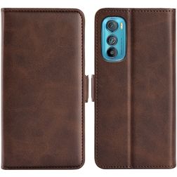 Mobigear Slim Magnet Motorola Edge 30 Hülle Klapphülle Geldbörse - Braun