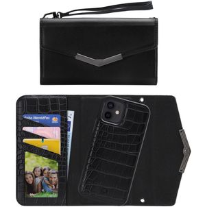 Mobilize Elegant Magnet iPhone 12 Pro Hülle Abnehmbare 2in1 Clutch - Black Croco