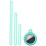 Mobigear Lanyard Apple AirTag Hülle Flexibles Silikon - Minze