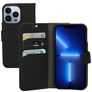 Mobiparts Saffiano Wallet iPhone 13 Pro Hülle Klapphülle Geldbörse - Schwarz