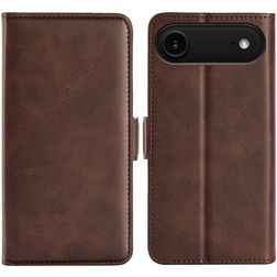 Mobigear Slim Magnet iPhone Air Hülle Klapphülle Geldbörse - Braun