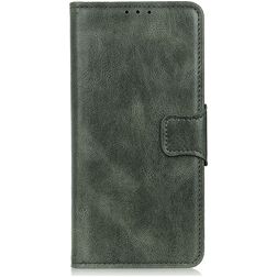 Mobigear Classy Xiaomi Redmi Note 10S Hülle Klapphülle Geldbörse - Grün