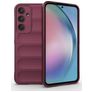 Mobigear Bumpy Samsung Galaxy A55 Hülle Flexibles TPU Backcover - Rot
