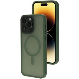 Mobiparts Hardcover iPhone 14 Pro Max MagSafe Hülle Hardcase Backcover - Satin Green