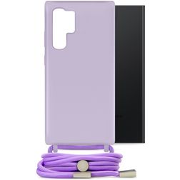Mobilize Lanyard Gelly Samsung Galaxy S24 Ultra Flexibles TPU Handykette - Pastel Purple