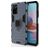 Mobigear Armor Ring Xiaomi Redmi Note 10 4G Hülle Hardcase Backcover Stoßfest mit Ringhalter - Blau
