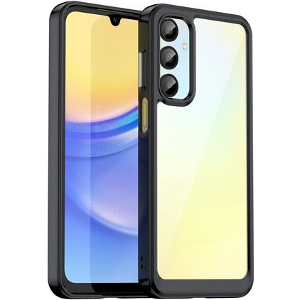 Mobigear Crystal Samsung Galaxy A16 Hülle Hardcase Backcover - Schwarz