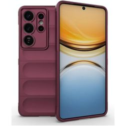 Mobigear Bumpy Samsung Galaxy S26 Ultra Hülle Flexibles TPU Backcover - Wine Red