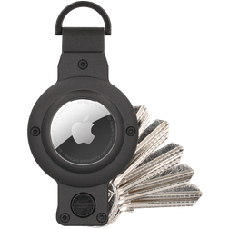 Valenta Key Oranizer Apple AirTag Hülle Aluminium Schlüsselanhänger - Schwarz