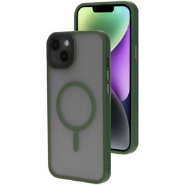 Mobiparts Hardcover iPhone 14 Plus MagSafe Hülle Hardcase Backcover - Satin Green