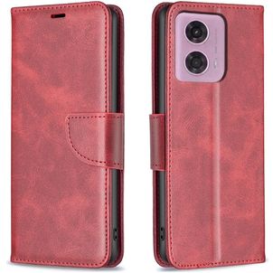 Mobigear Excellent Motorola Moto G04 Hülle Klapphülle Geldbörse - Rot
