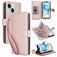 Mobigear Wallet iPhone 15 Hülle Klapphülle Geldbörse - Roségold