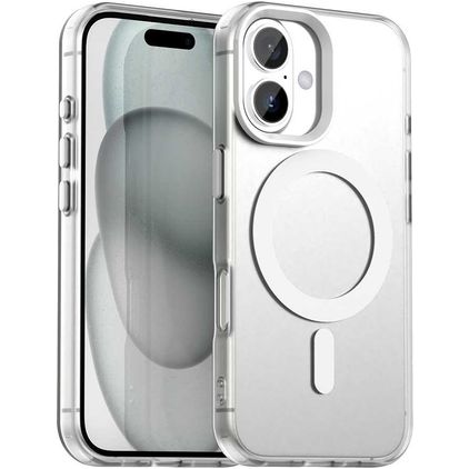 Mobigear Shockproof iPhone 18 MagSafe Hülle Hardcase Backcover - Weiß