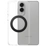 CARE by PanzerGlass Feature Case Samsung Galaxy S25 Edge MagSafe Hülle Hardcase Backcover Stoßfest mit Ständer - Transparent / Schwarz
