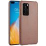 Mobigear Croco Huawei P40 Hülle Hardcase Backcover - Braun