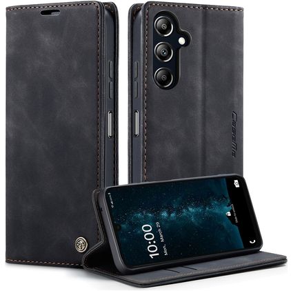 CaseMe 013 Samsung Galaxy A16 Hülle Klapphülle Geldbörse - Schwarz