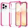 Mobigear Full Bumper iPhone 14 Pro Hülle Hardcase Backcover Stoßfest - Magenta