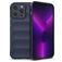 Mobigear Bumpy iPhone 14 Pro Max Hülle Flexibles TPU Backcover - Dunkelblau