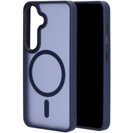 Mobiparts Hardcover Samsung Galaxy S25 MagSafe Hülle Hardcase Backcover - Satin Blue