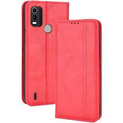 Mobigear Sensation Nokia C21 Plus Hülle Klapphülle Geldbörse - Rot