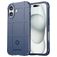 Mobigear Rugged Shield iPhone 16 Hülle Flexibles TPU Backcover Stoßfest - Blau