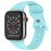 Mobigear Sport Dual Silikon Apple Watch Armband Drückerschließe - 49/46/45/44 mm - Babyblau