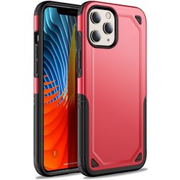 Mobigear Slim Armor iPhone 12 Pro Max Hülle Hardcase Backcover Stoßfest - Rot