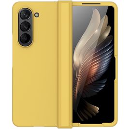 Mobigear Colors Samsung Galaxy Z Fold 5 Hülle Flexibles TPU Backcover - Gelb
