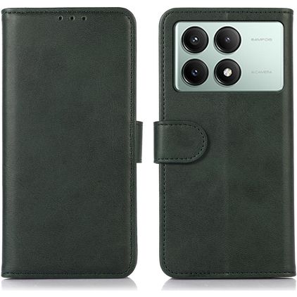 Mobigear Wallet POCO X6 Pro Hülle Klapphülle Geldbörse - Grün