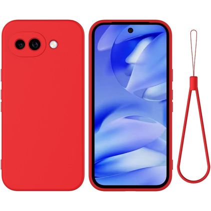 Mobigear Rubber Touch Google Pixel 10a Silikon Hülle Backcover - Rot