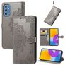 Mobigear Mandala Samsung Galaxy M52 Hülle Klapphülle Geldbörse - Grau