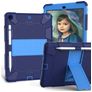 Mobigear ShieldStand iPad 9 (2021) Hülle Kunststoff,Silikon Backcover + Stifthalter + Ständer - Blau