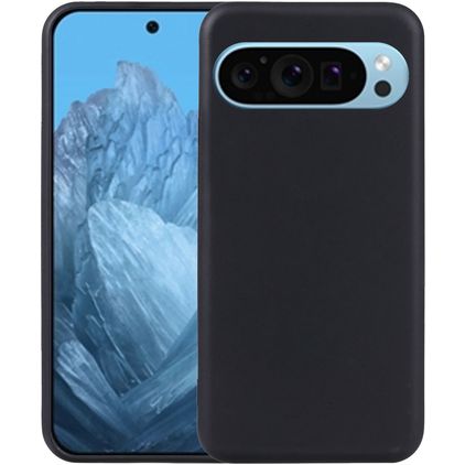 Mobigear Basics Google Pixel 9 Hülle Flexibles TPU Backcover - Schwarz