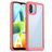 Mobigear Crystal Xiaomi Redmi A1 4G Hülle Hardcase Backcover Stoßfest - Transparent / Rot