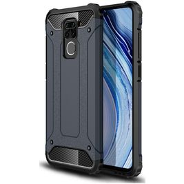 Mobigear Outdoor Xiaomi Redmi Note 9 Hülle Hardcase Backcover Stoßfest - Dunkelblau